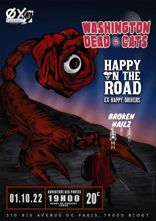 Washington Dead Cats + Happy On The Road + Broken Nailz